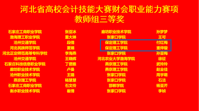 保定理工學(xué)院會(huì)計(jì)學(xué)院 2024年河北省高校會(huì)計(jì)技能大賽財(cái)會(huì)職業(yè)能力賽項(xiàng) 多賽道全面開花！