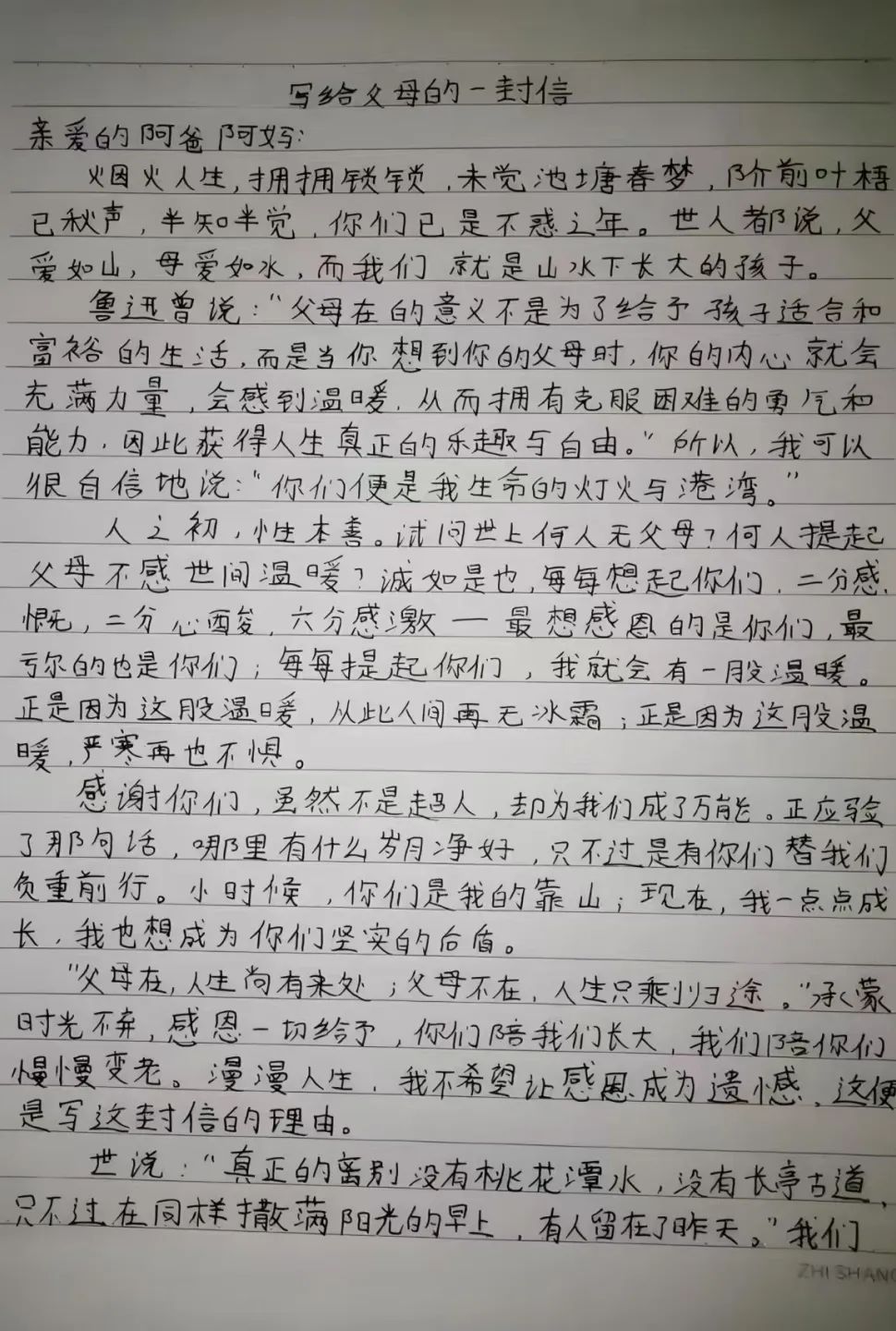 寸草春暉，情暖桑榆（五）